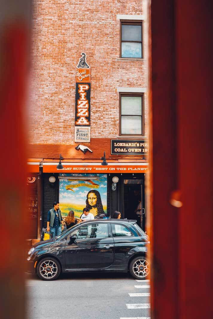 Lombardis coal oven pizzeria in Little Italy one of the most famous restaurants in NYC 