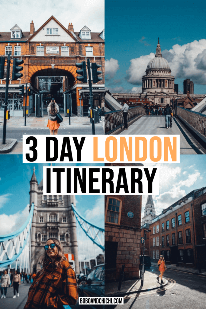 london tour itinerary 3 days