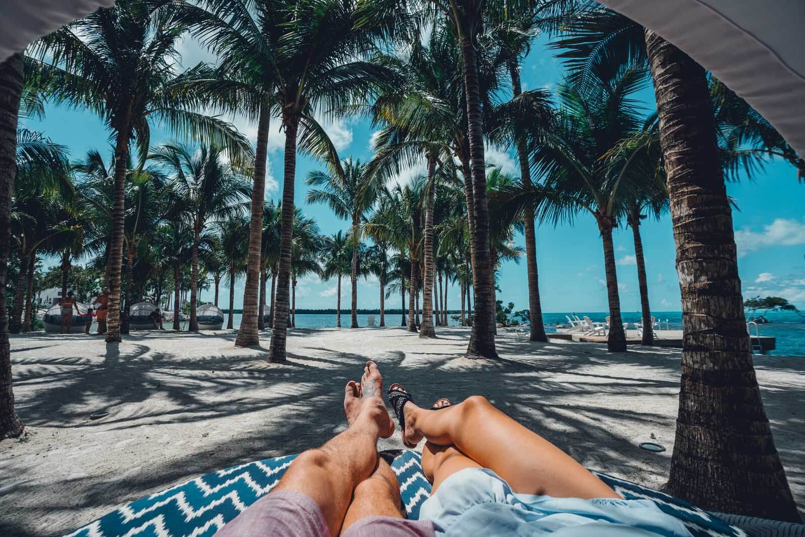 Lounging at Isla Bella Beach Resort in Marathon in the Florida Keys