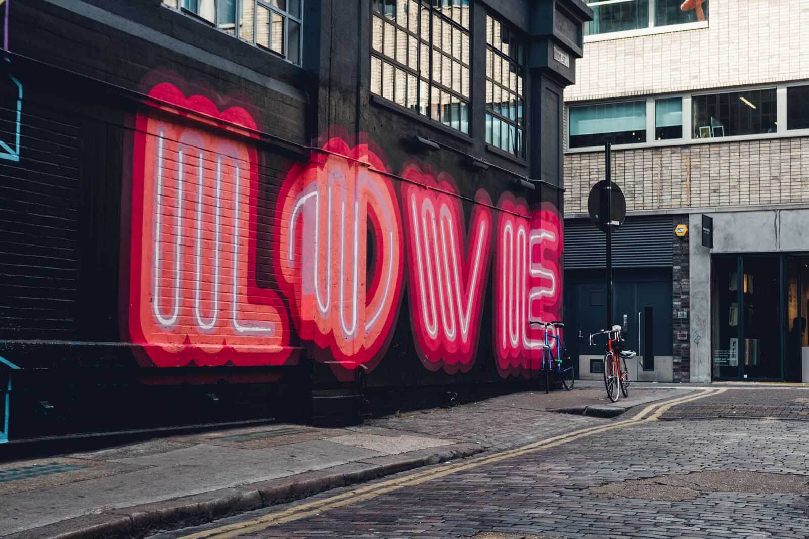 Love Wall in East End London