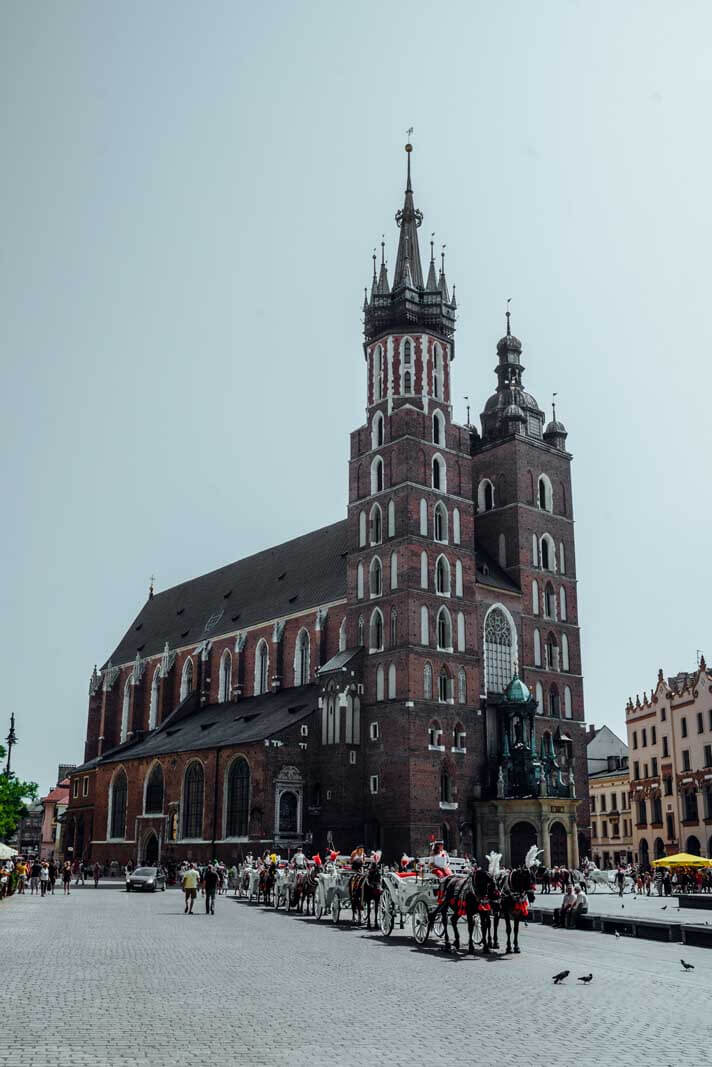 Main Square in Krakow Poland