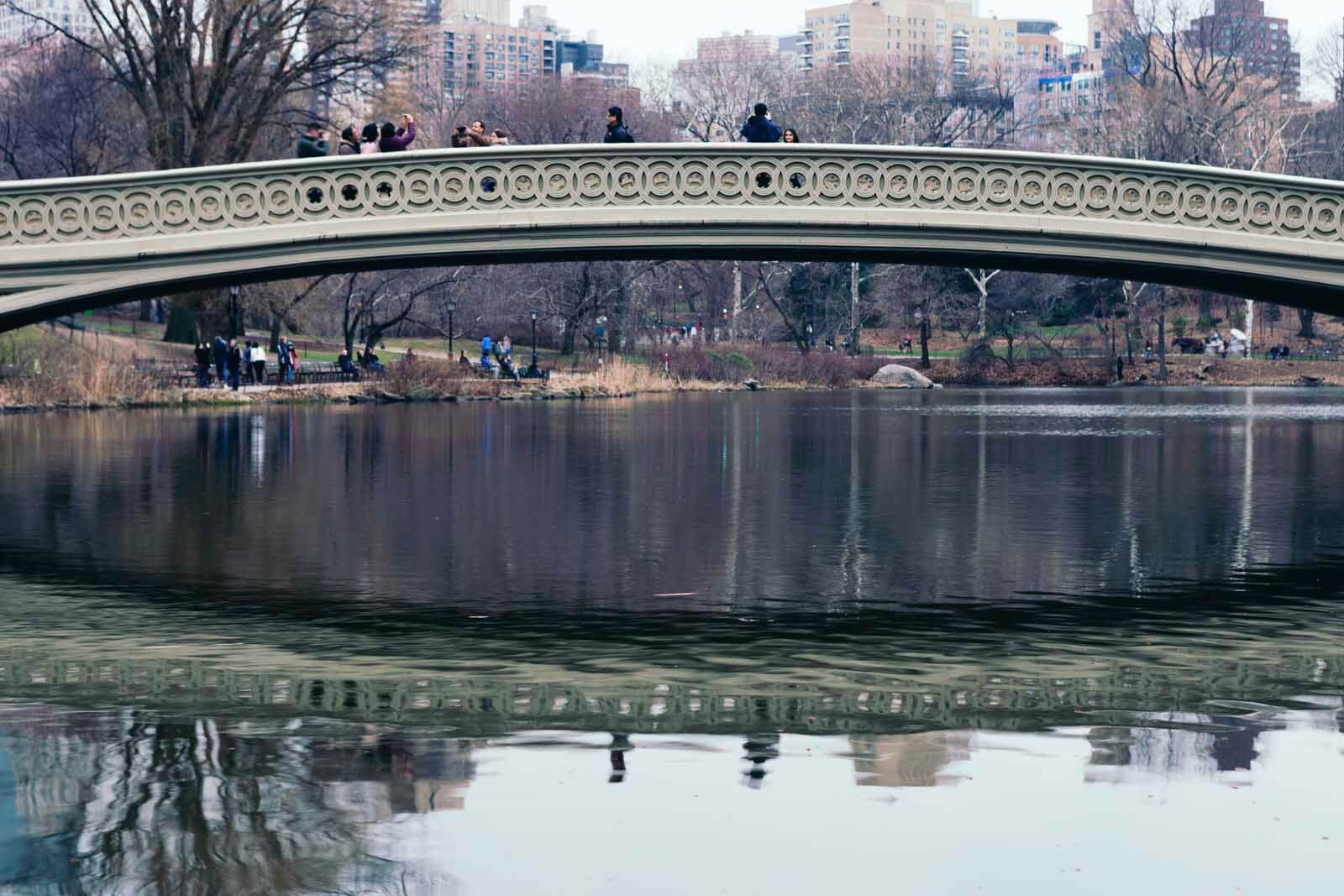 Bow Bridge in Central Park New York City