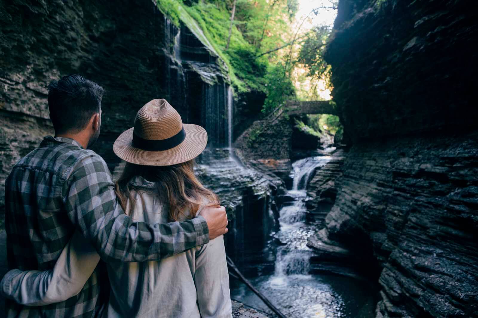 Rainbow Falls at Watkins Glen State Park