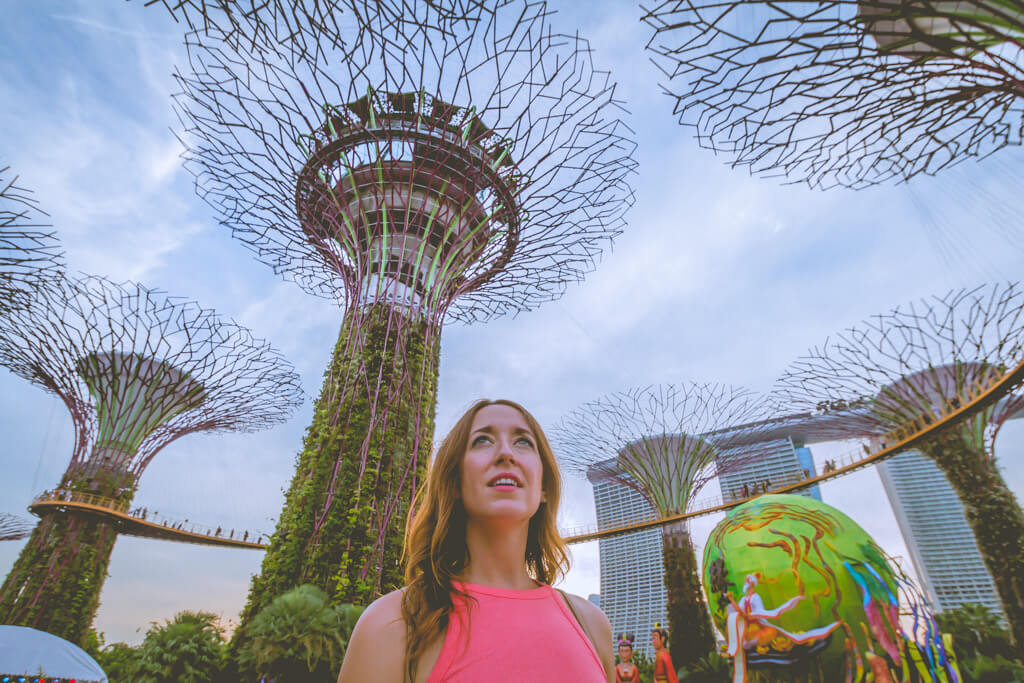 Megan at Gardens by the Bay in Singapore