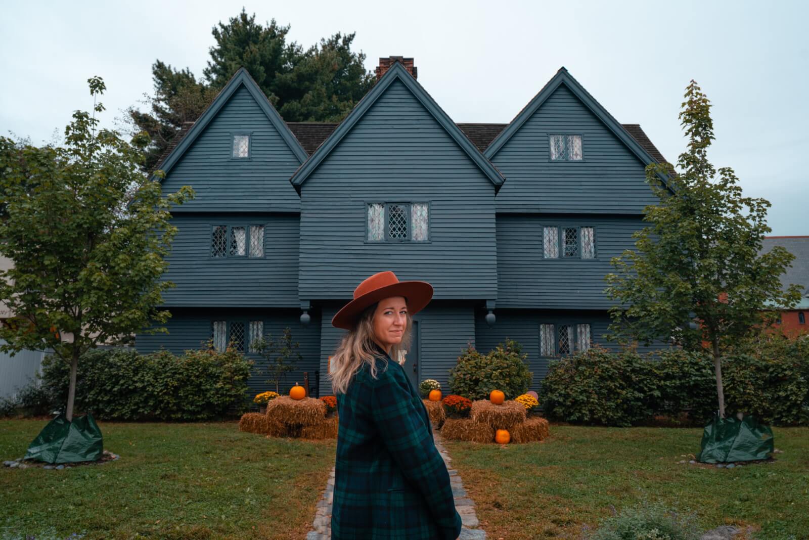 Megan at the Witch House in Salem Massachusetts