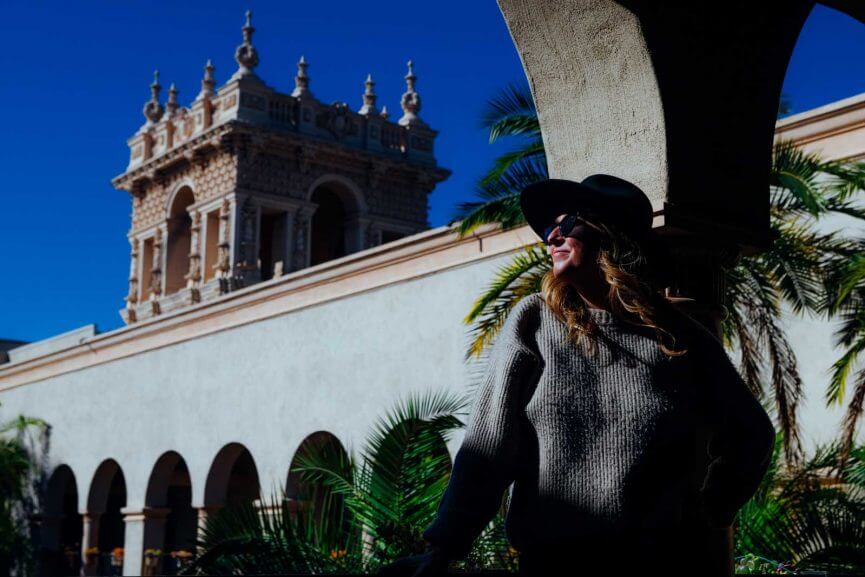 Megan at Balboa Park in San Diego