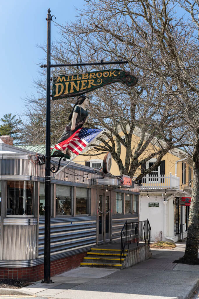 Millbrook Diner in downtown Millbrook in the Hudson Valley New York