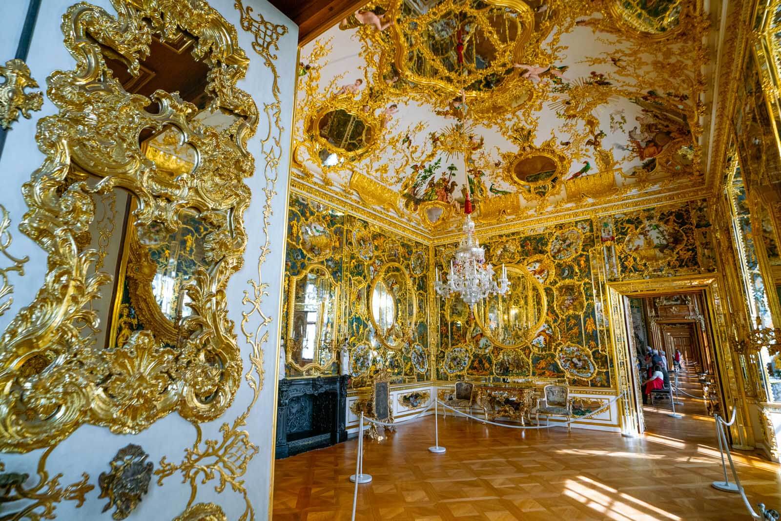 Room of Mirrors in Würzburg Residence in Germany