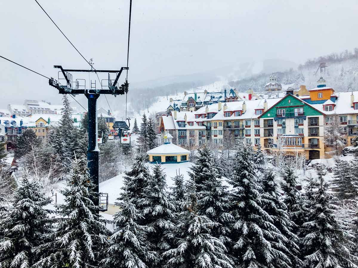 Mont Tremblant view from the Le Cabriolet