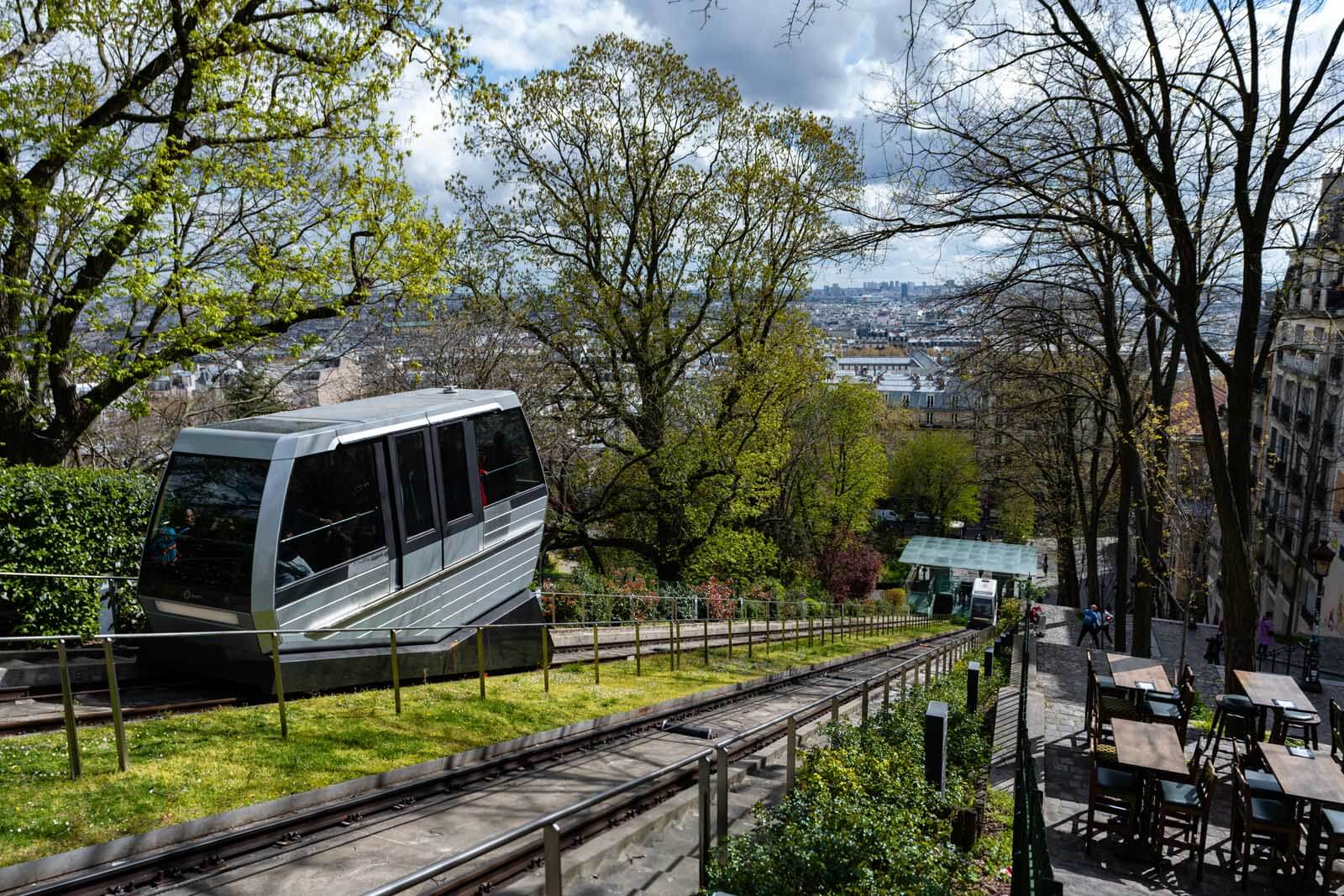 Funicular in Montmartre Paris