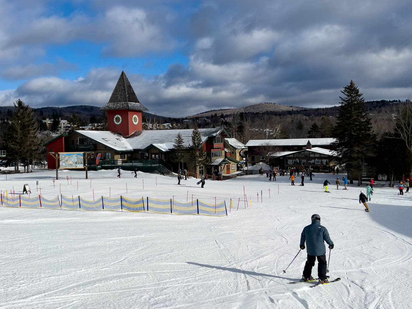 Mount Snow in winter in Dover Vermont