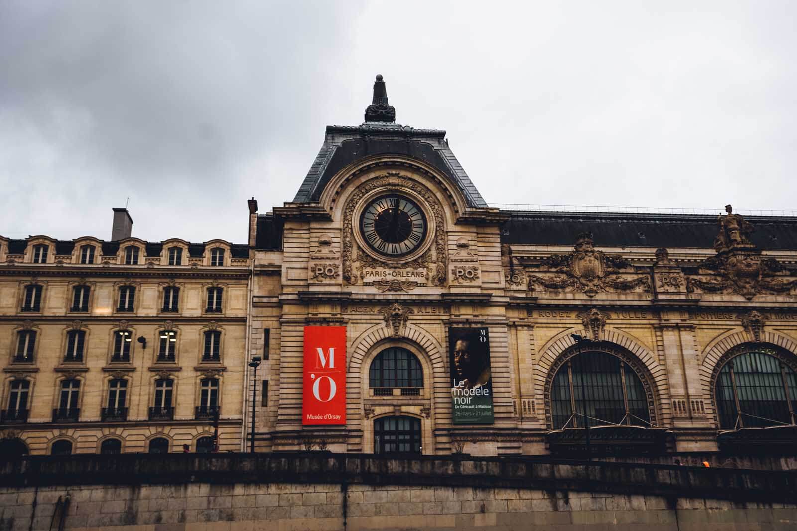 Musee d'orsay in Paris view from the Seine river cruise