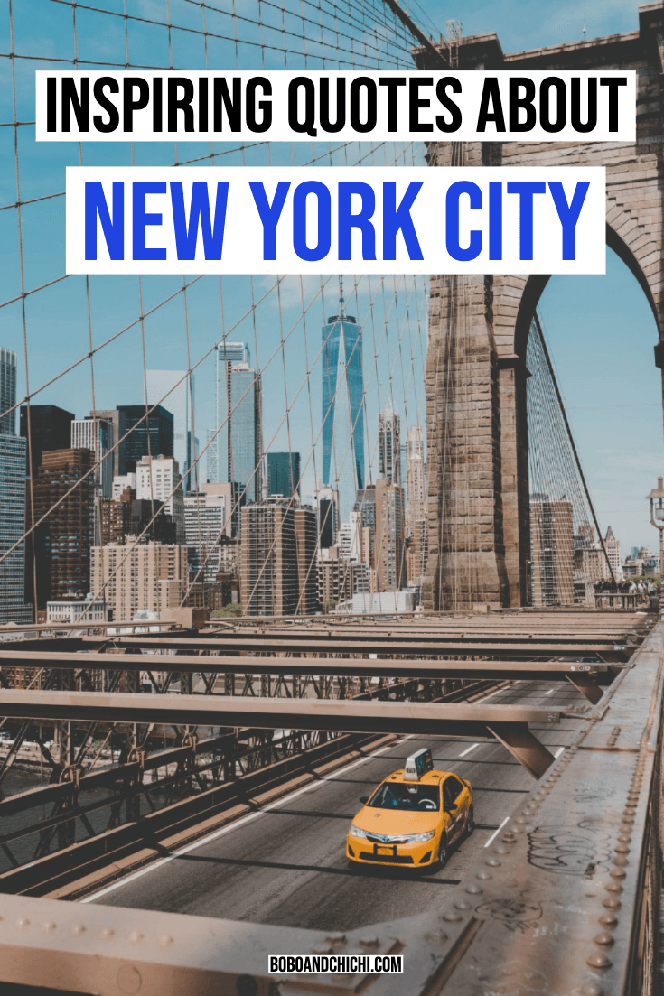 Inspiring quotes about NYC