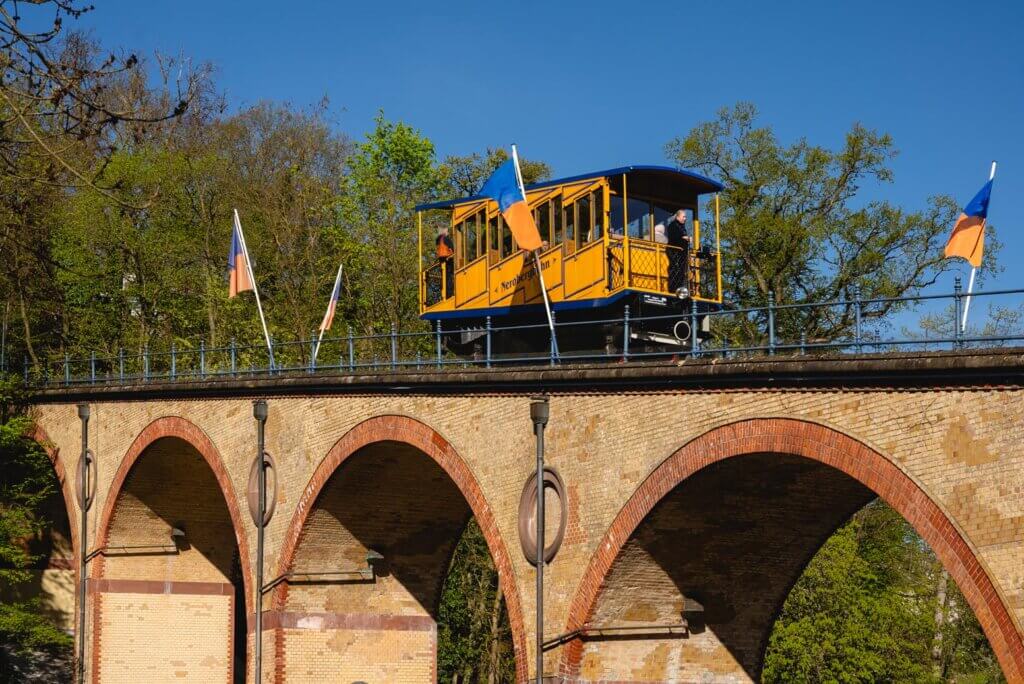 Nerobergbahn Funicular in Wiesbaden Germany