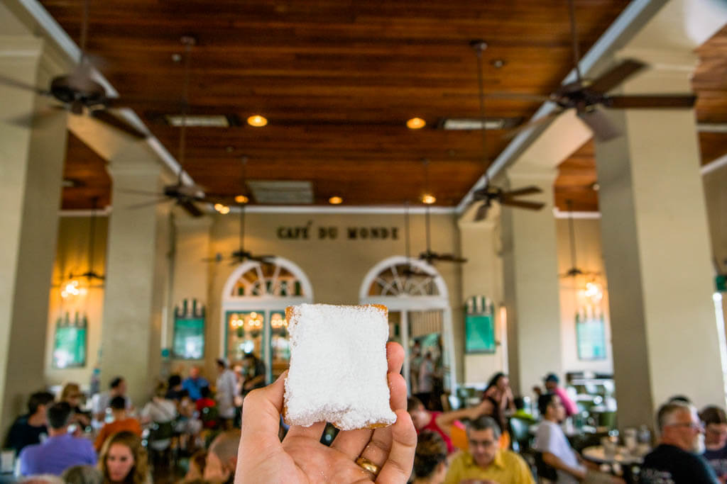 Cafe Du Monde beignet in New Orleans