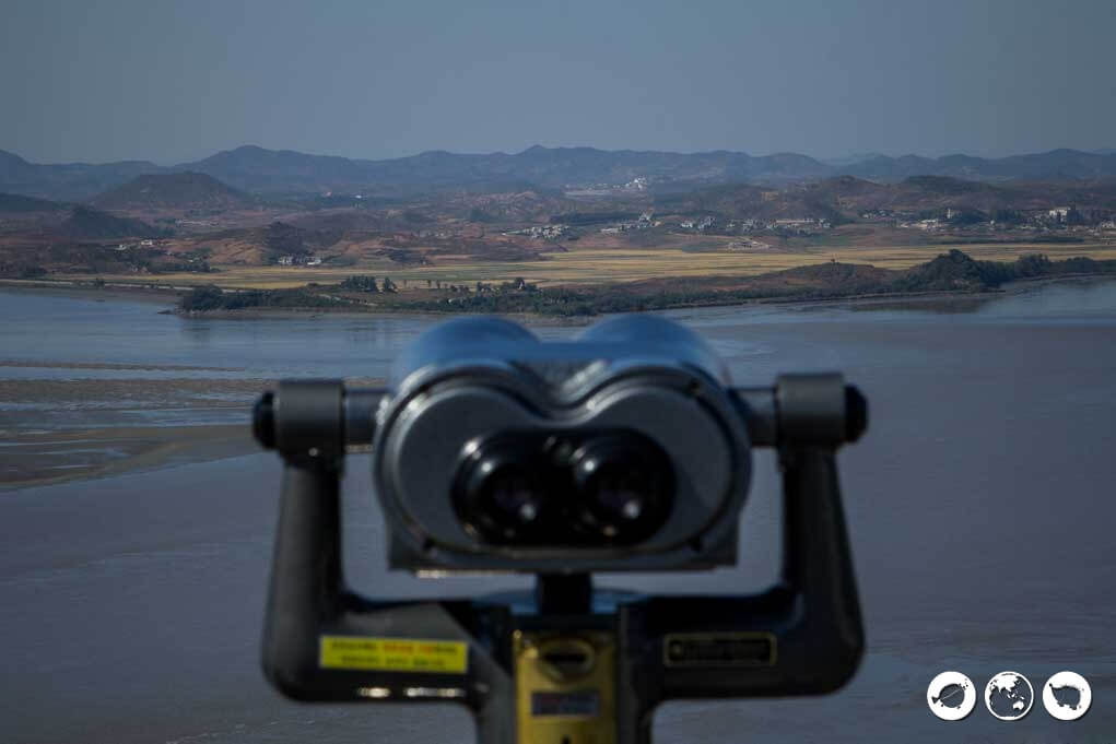 binoculars to look into North Korea from South Korea