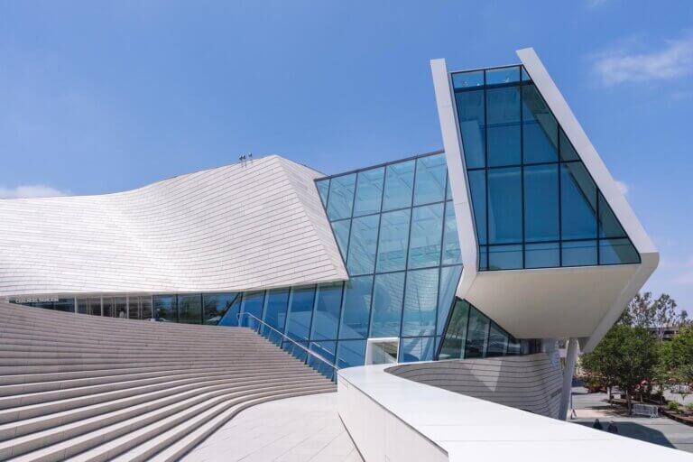 Orange County Museum of Art exterior in Costa Mesa California