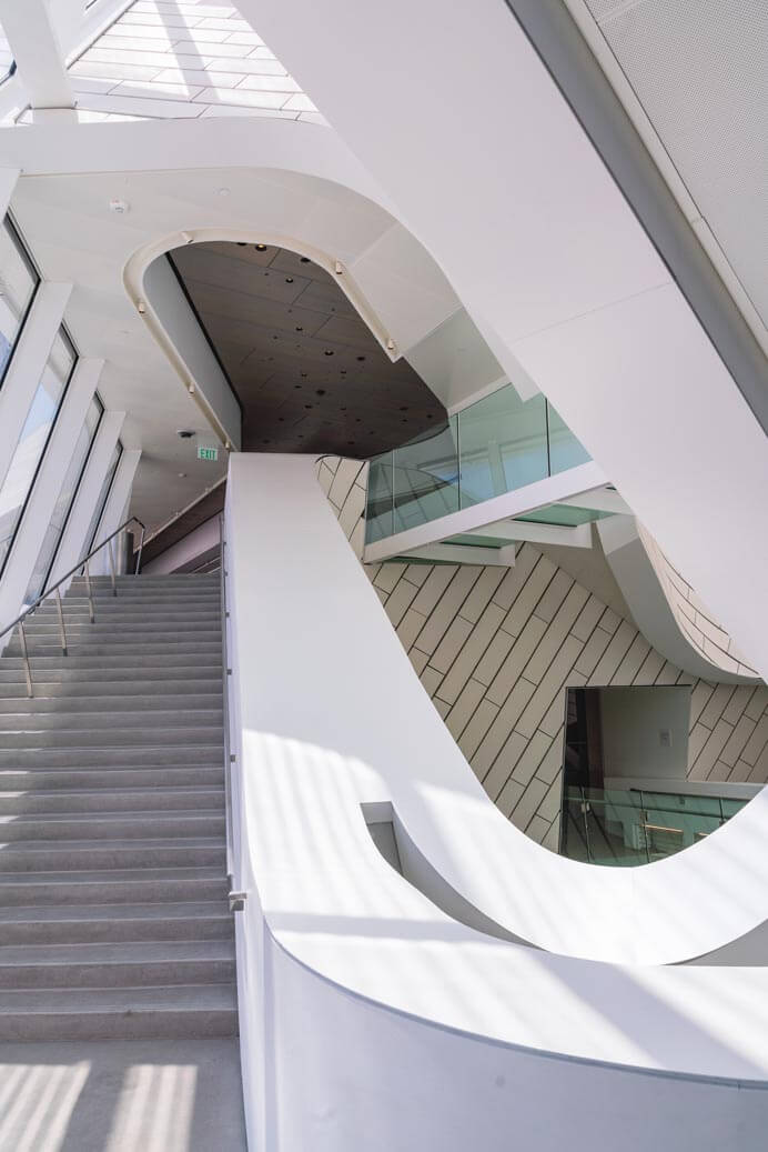 Orange County Museum of Art interior in Costa Mesa California