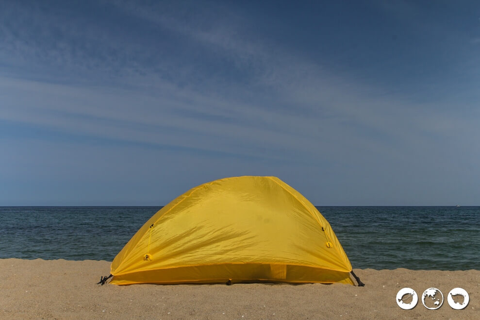 Camping at Naksan Beach