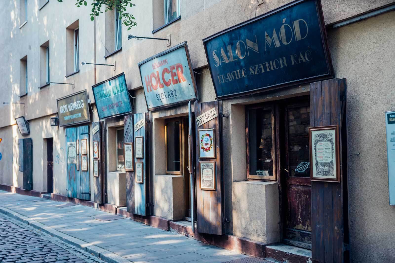 Outside of Once Upon a Time in Kazimierz in Krakow