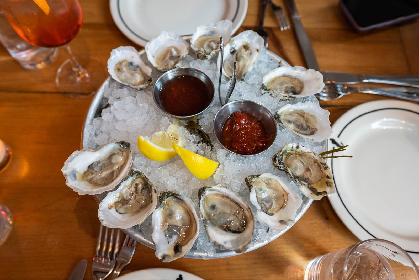 Oyster happy hour from Mermaid Inn in NYC