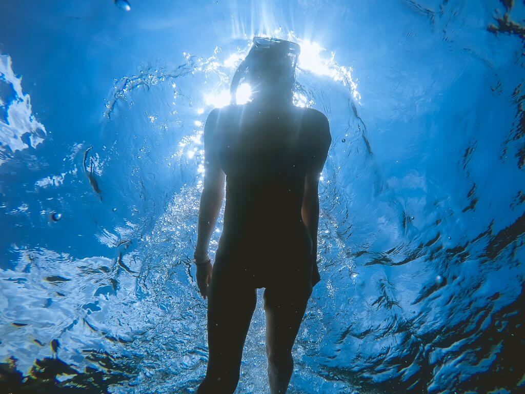 girl Snorkeling Amed Bali