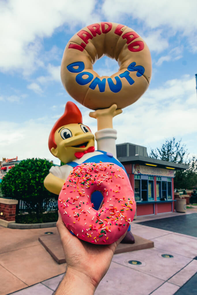 Donut at Lard Lad Donut in Universal Studios Orlando