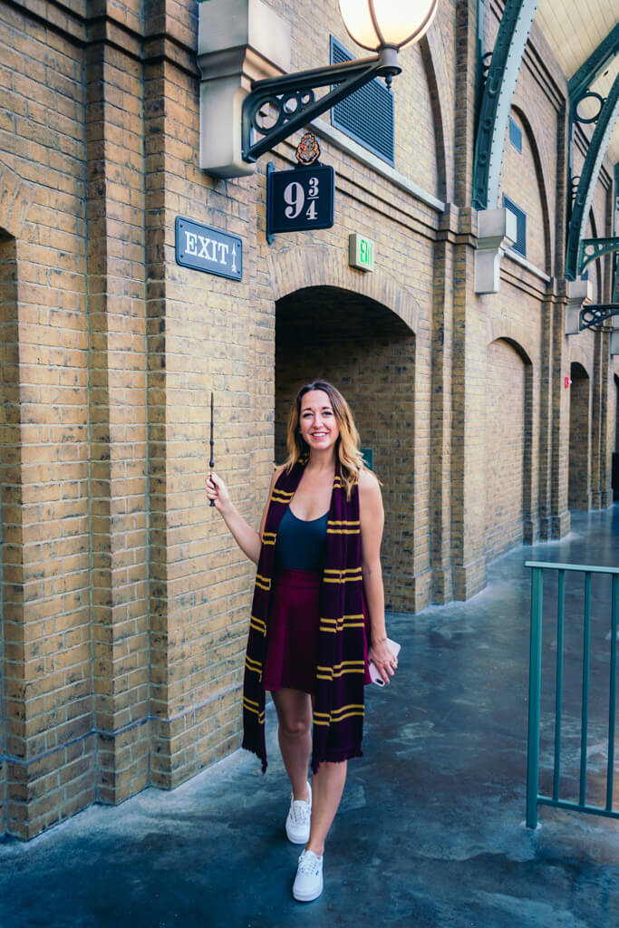 Platform 9 and three quarters at wizarding world of harry potter universal studios orlando