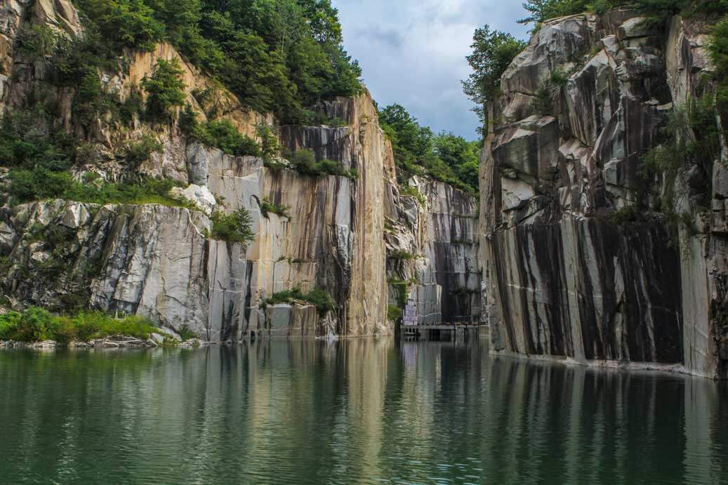 Pocheon Art Valley and rock quarry in the Gyeonggi Province in South Korea