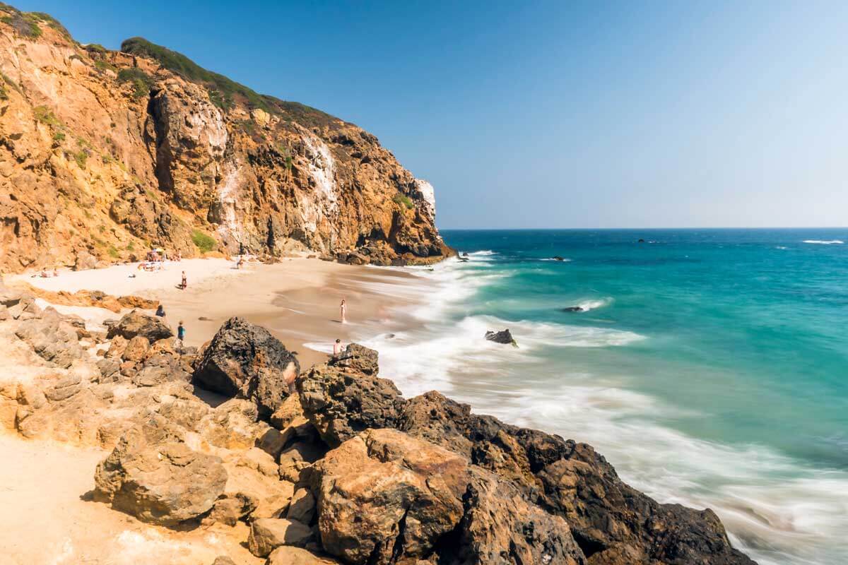 Point-Dume-Beach-in-Malibu-in-Los-Angeles-California