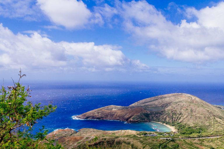 view from Koko Head Hike on Oahu Hawaii