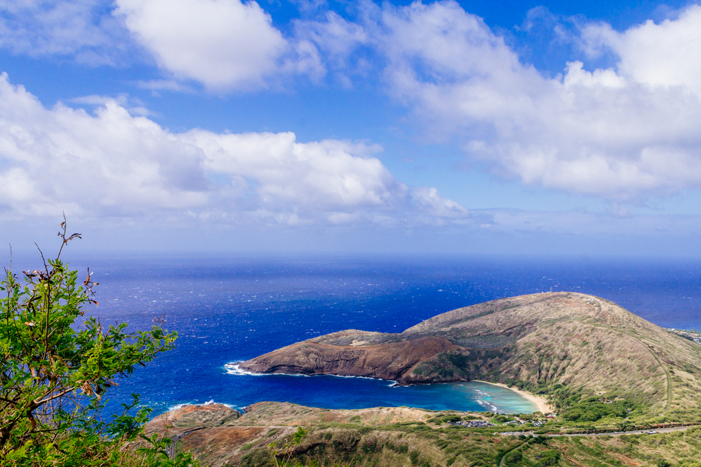 view from Koko Head Hike on Oahu Hawaii