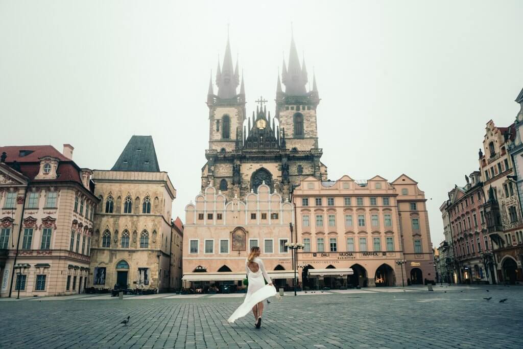 Megan in Prague Old Town