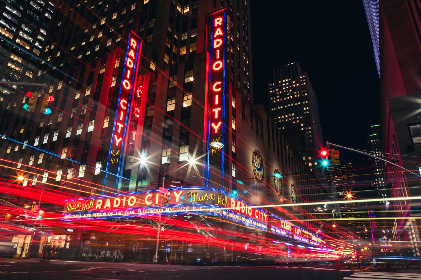 Radio City at night