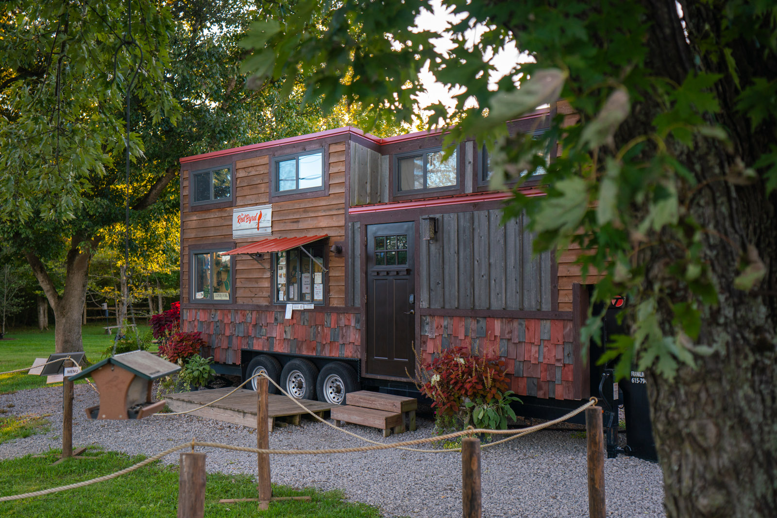 RedByrd coffee shop at leipers fork market in tennessee in a tiny house