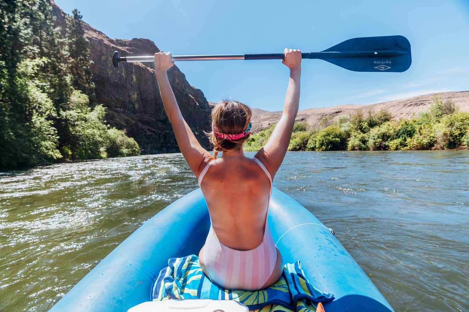 Rafting at Yakima River Canyon