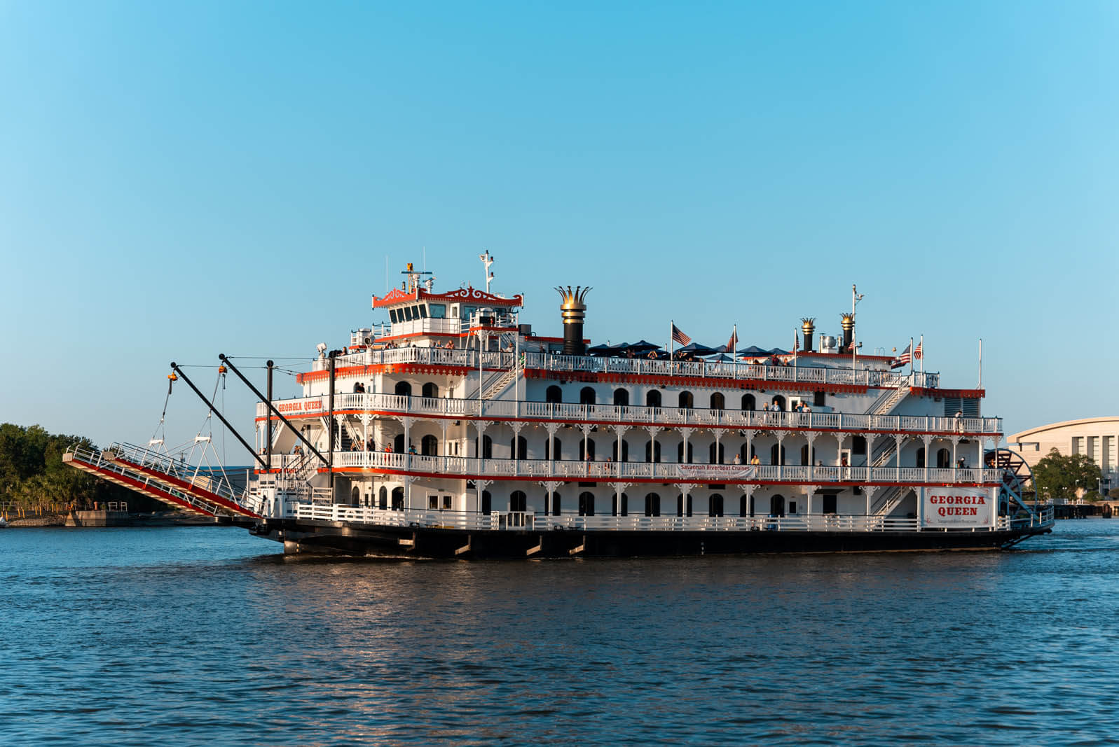 Riverboat on Savannah River in Georgia