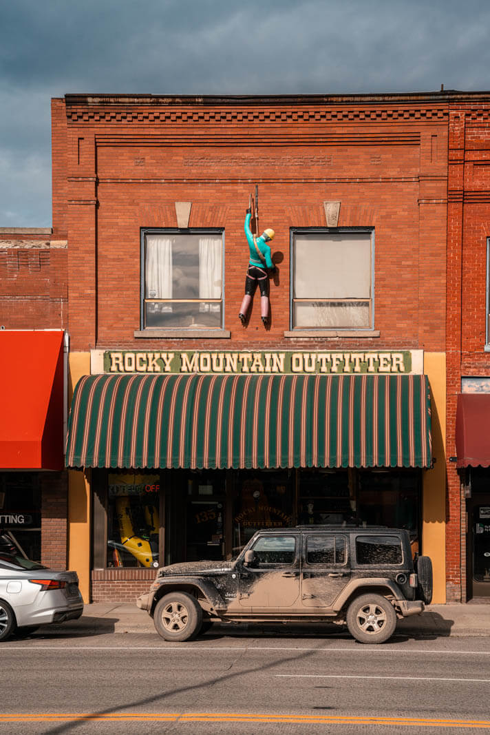 Rocky Mountain Outfitter Store in downtown Kalispell Montana