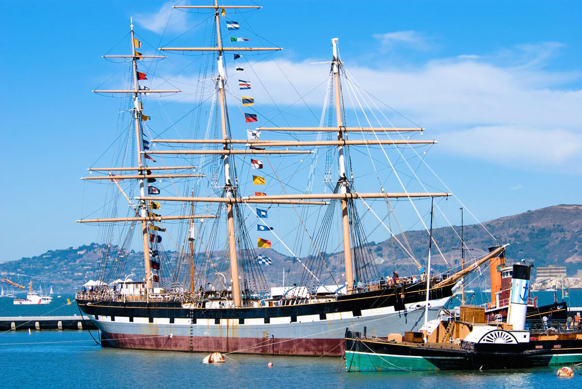 San-Francisco-Maritime-National-Historical-Park-in-Fisherman's-Wharf-in-San-Francisco