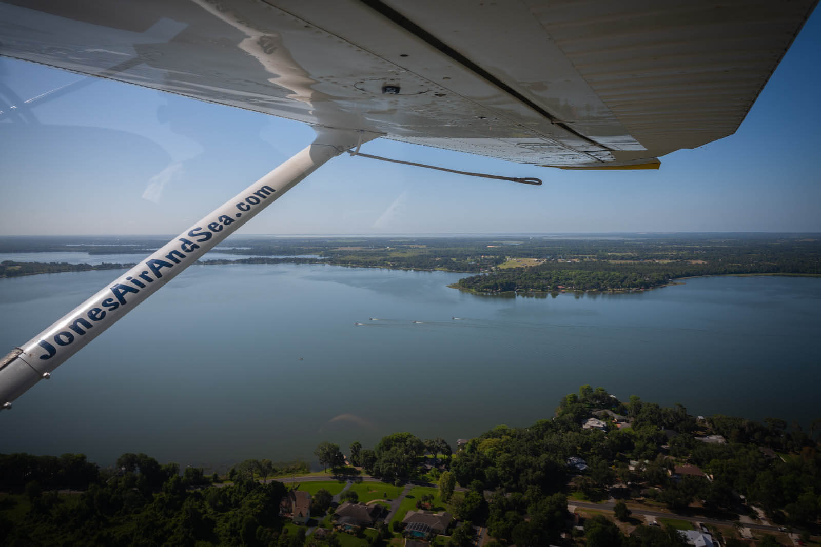 Seaplane ride over Lake County lakes from Tavares Florida