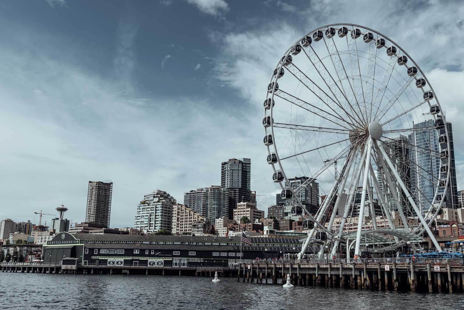 Seattle Waterfront view from boat