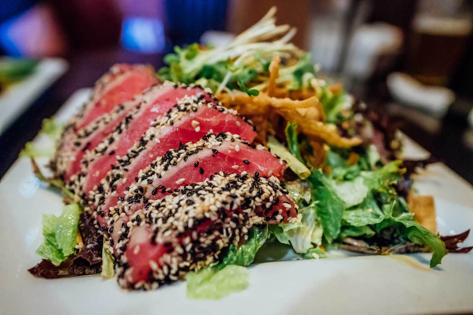 Ahi Tuna salad at Second Street Grill in downtown Yakima