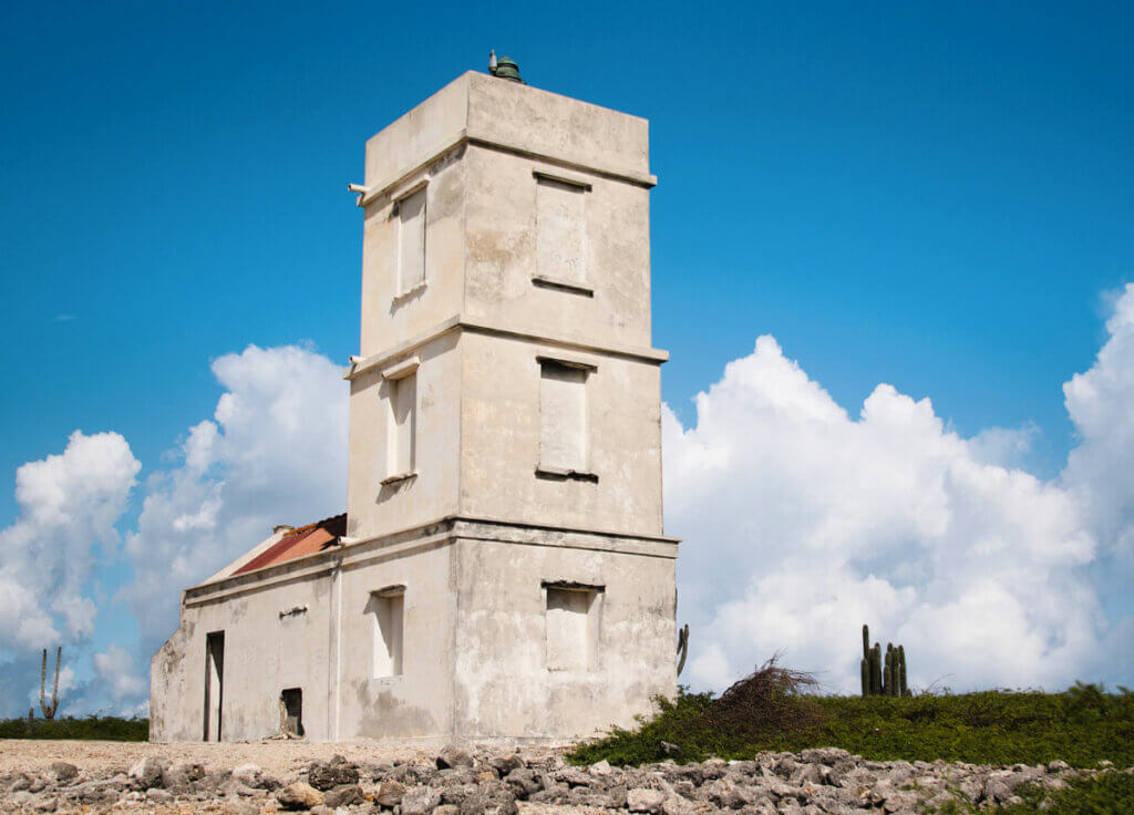 Seru-Bentana-Lighthouse-in-Washington-Slagbaai-National-Park-in-Bonaire
