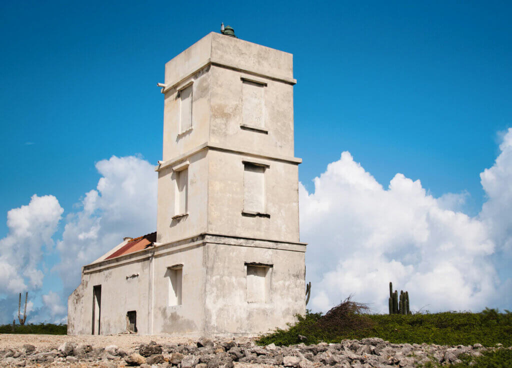 Seru-Bentana-Lighthouse-in-Washington-Slagbaai-National-Park-in-Bonaire
