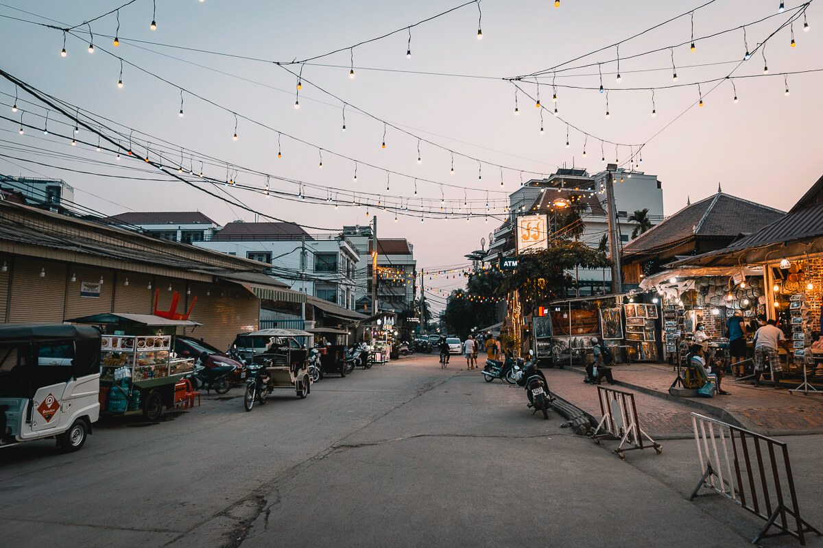 Siem Reap Town scene from Cambodia