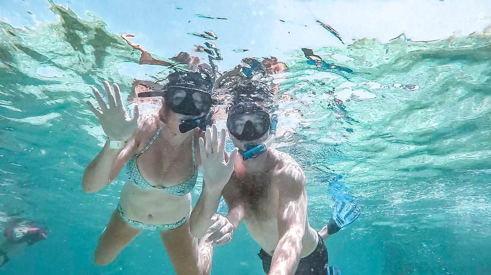 Snorkeling at Hol Chan Marine Reserve Belize