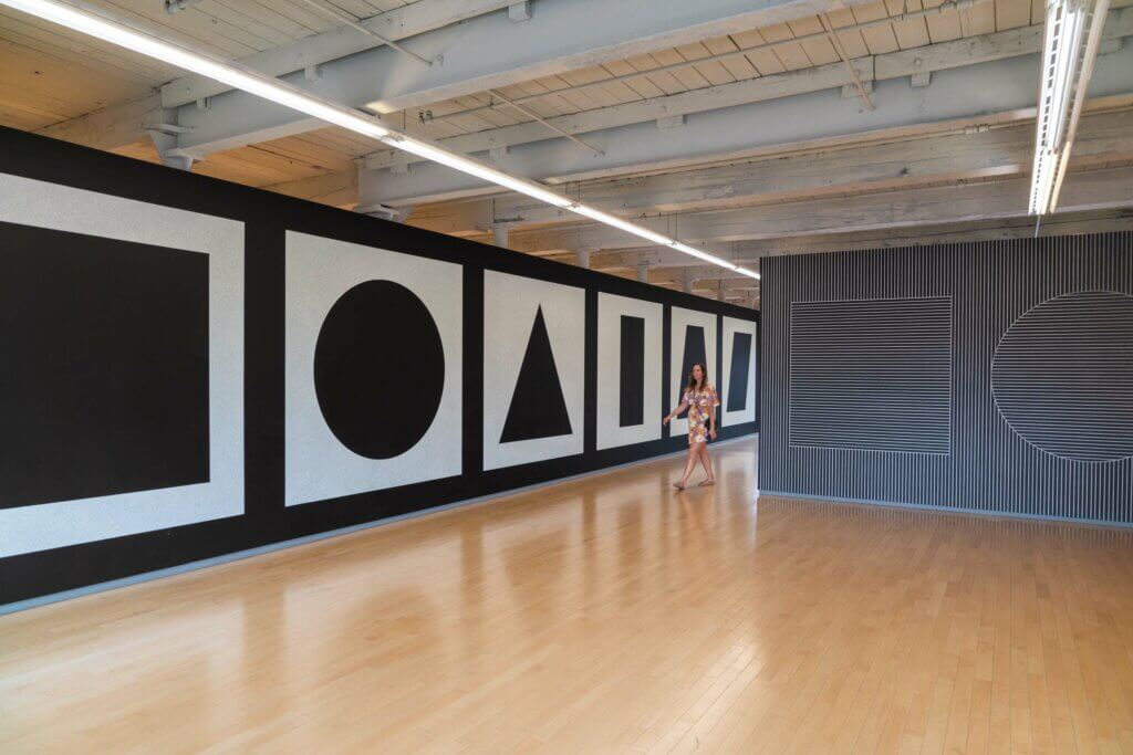 Sol LeWitt murals in MASS Moca in North Adams Massachusetts