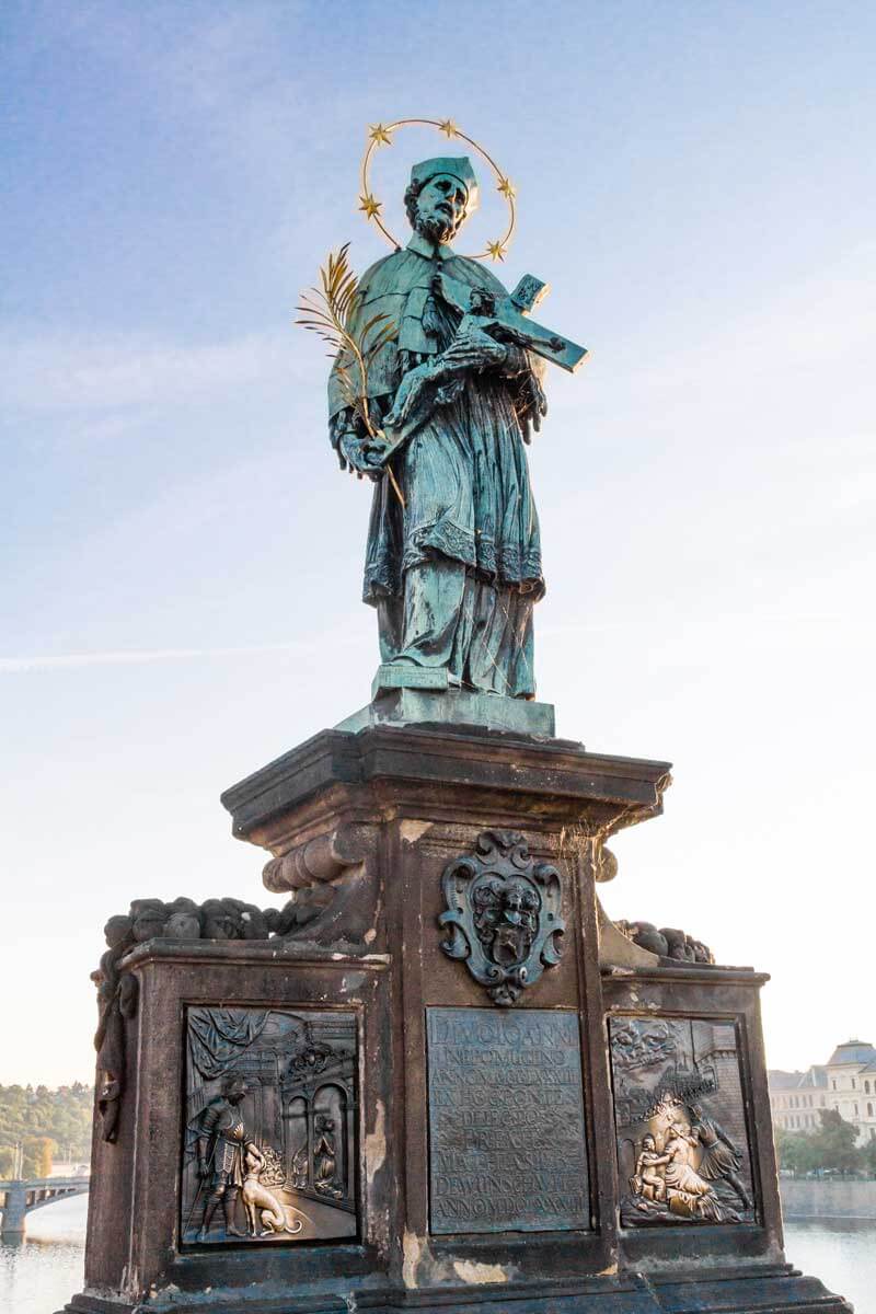 St-John-of-Nepomuk-statue-on-the-Charles-Bridge-in-Prague