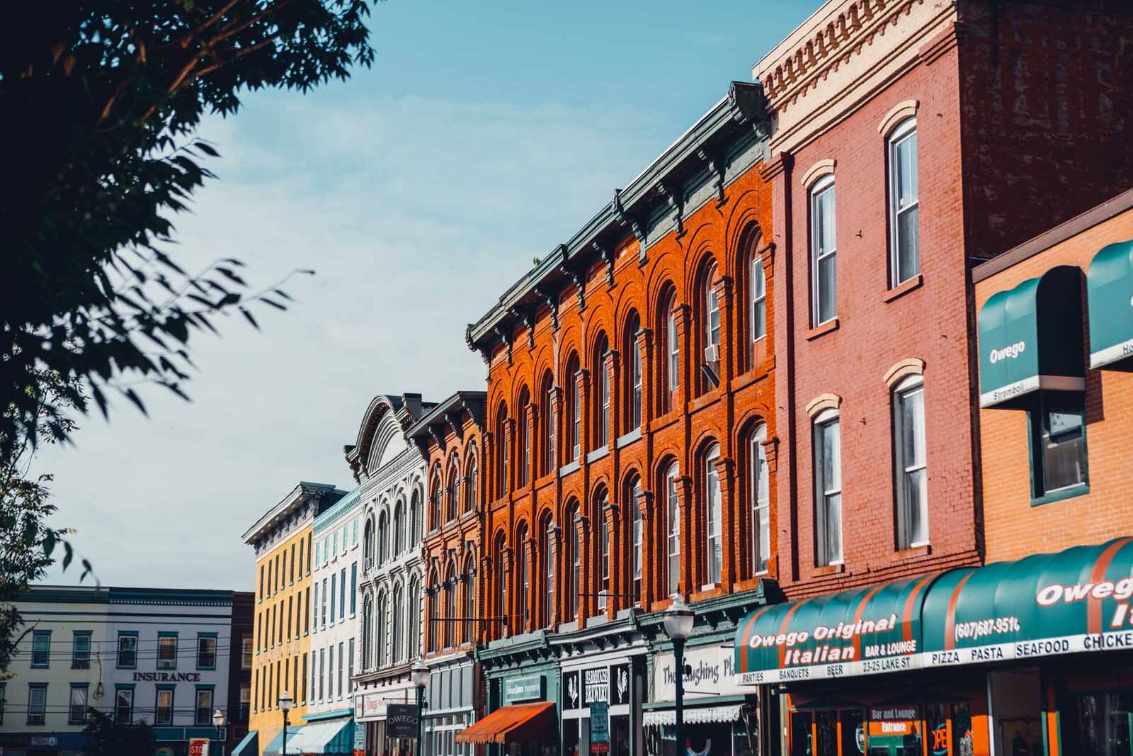 The store fronts of Owego