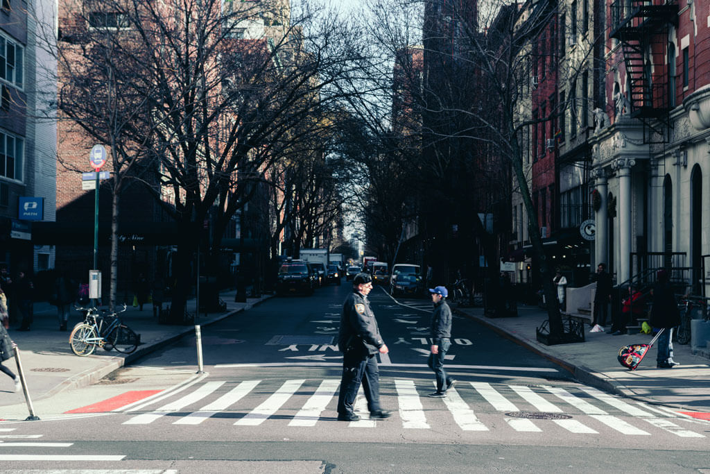 Street Crosswalk in Greenwich Village NYC